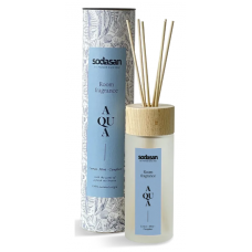 Sodasan Living mājokļa aromatizētājs / difūzeris ar citronu, piparmētras un kampara aromātu Aqua, 200ml